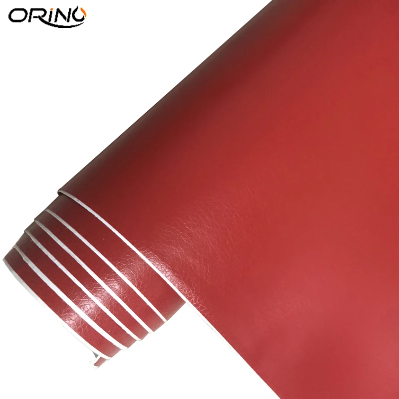 Red Leather Vinyl Film Sticker-2