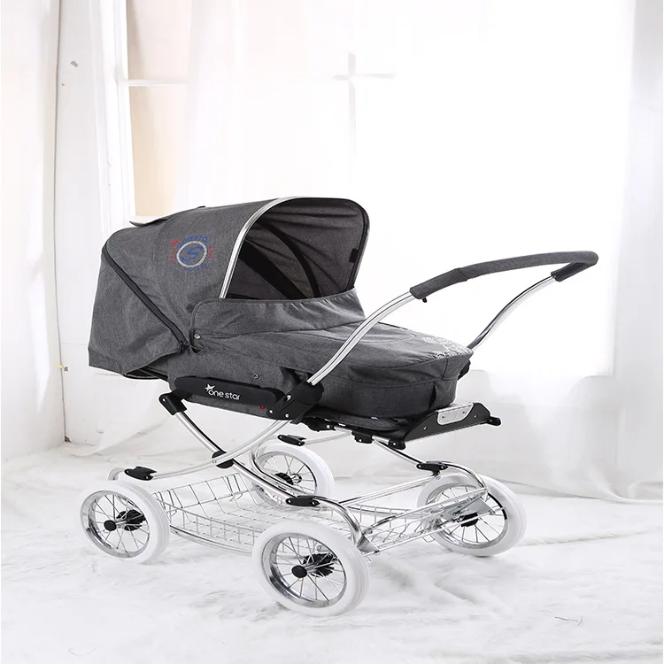 Детская коляска Isabel style royal high visoir корзина для новорождённых 2 в 1 амортизирующая