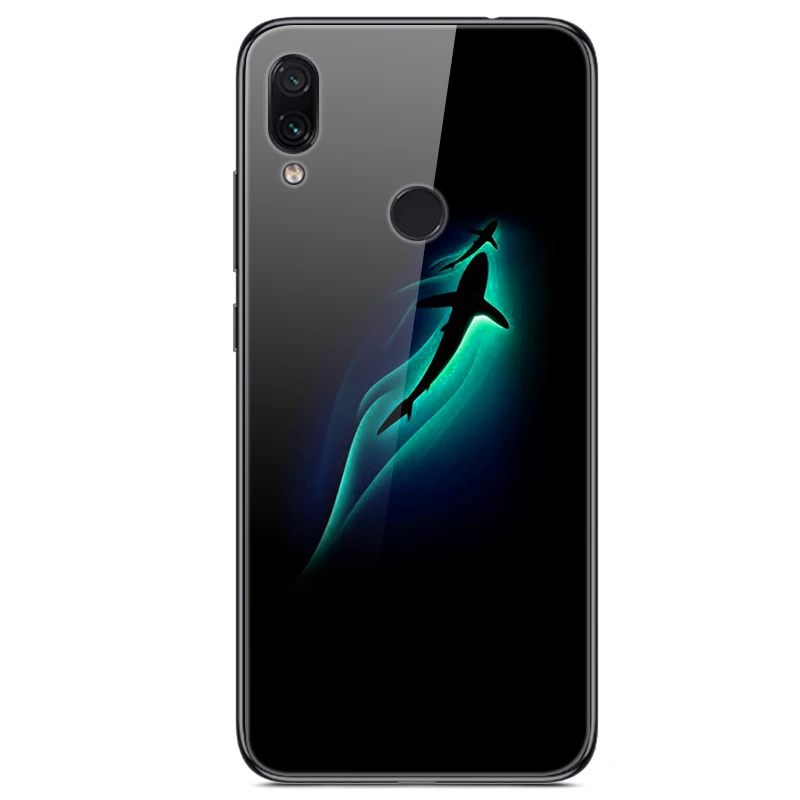 6,3 ''для xiaomi Redmi Note 7, чехол из закаленного стекла, мягкий бампер, 3D печать, чехол для xiaomi Redmi Note 7, Note7 Pro 7 S, чехол для телефона