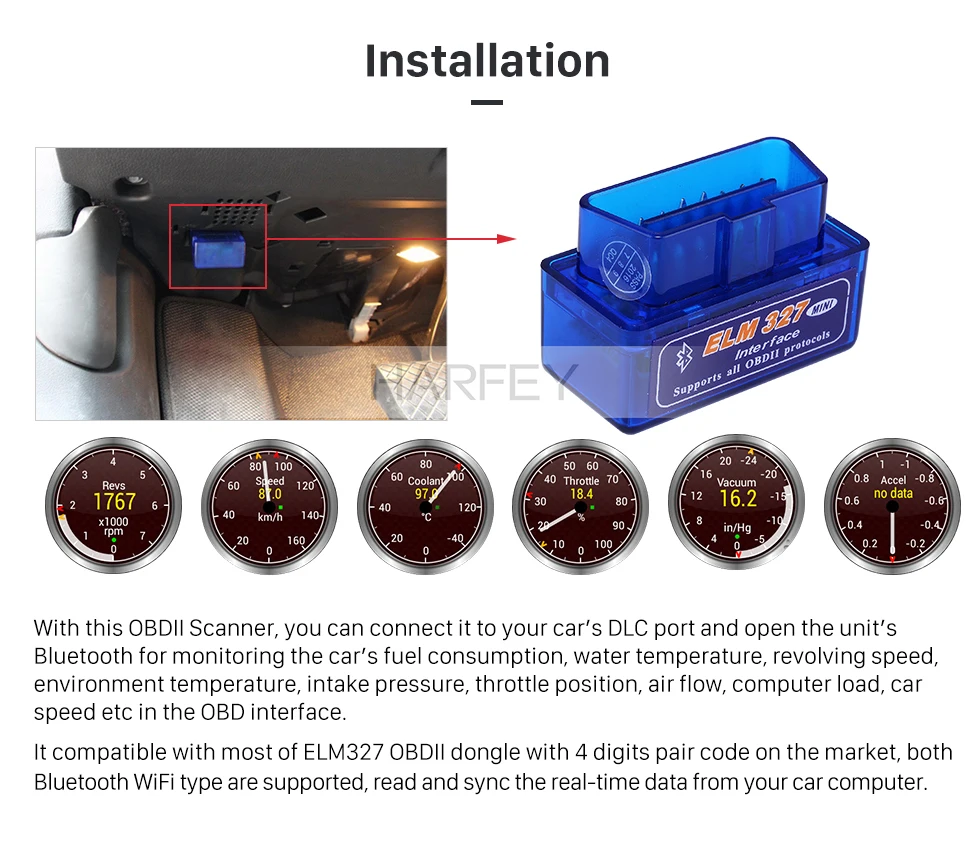 Супер Мини elm327 Bluetooth OBD2 V1.5 Elm 327 V 1,5 OBD 2 Автомобильный диагностический инструмент сканер Elm-327 OBDII адаптер автоматический диагностический инструмент