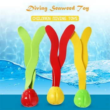 

3Pcs Diving Underwater Swimming Colorful Pool Sink Training Diving Seaweed Toy Swimming Pool Underwater Fun Balls