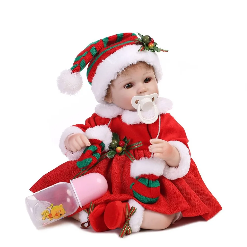 

43cm Princess bebe reborn Soft Realistic Lifelike Cute Reborn Baby Doll Play House Toys baby Christmas Gift For Girls