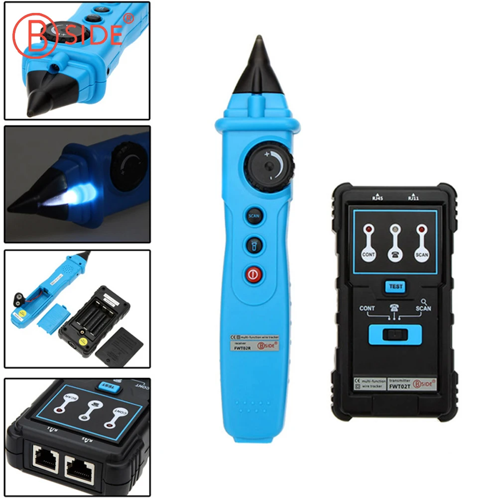 BSIDE FWT02 Network Cable Detector RJ45 RJ11 Wire Tracker Tracer