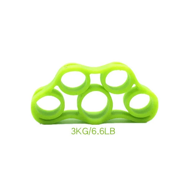 Finger resistance bands rubber bands Training Stretch exercise elastic band Rubber String Chest Developer Fitness Equipment - Color: Fruit Green