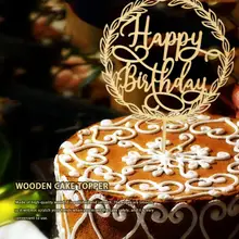 Деревянные Дикие один день рождения пчелы горы формованные торты Топпер день рождения танцевальный декор для детей торты праздничные украшения