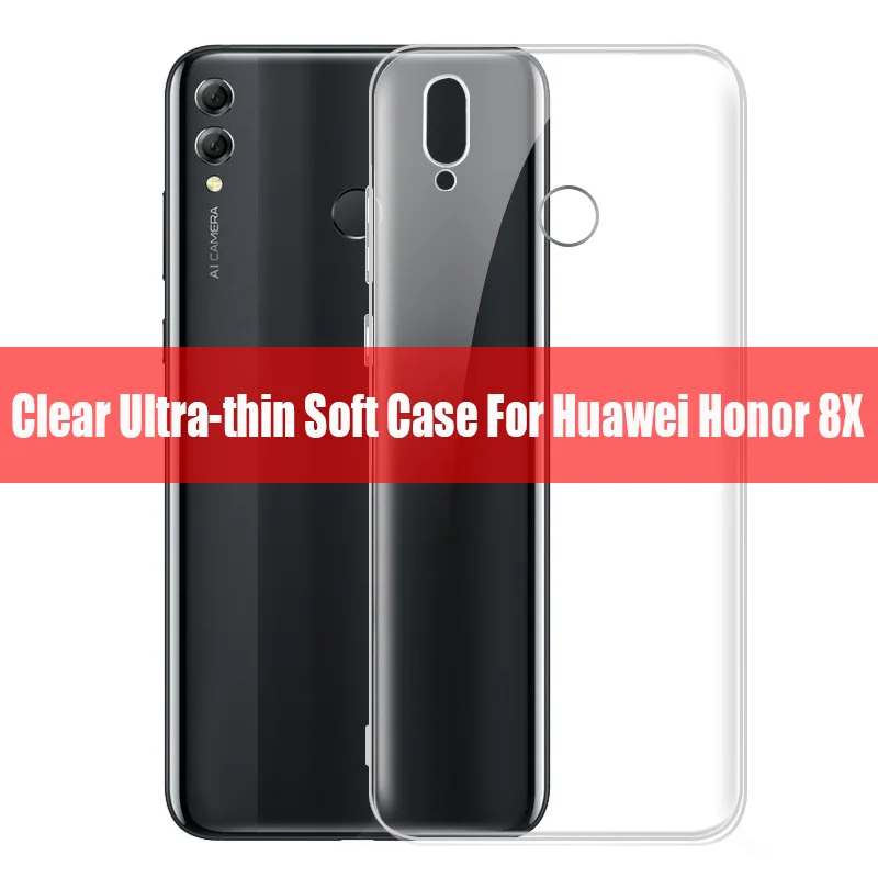 KHW1996_5_Clear Ultra-thin Soft Silicone Case for Huawei Honor 8X