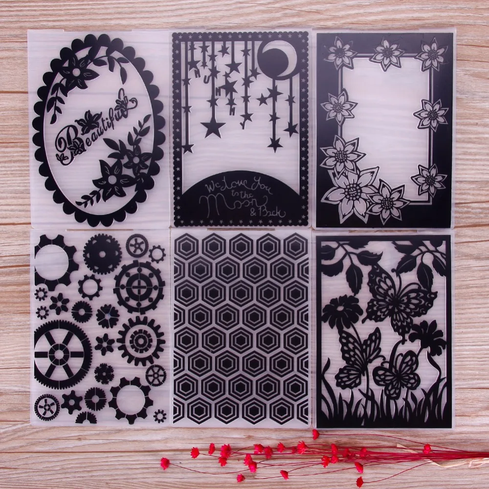 

New Simple Transparent Embossing Folder Stamps for Scrapbooking Photo Album Paper Cards Making Craft Tool #252853