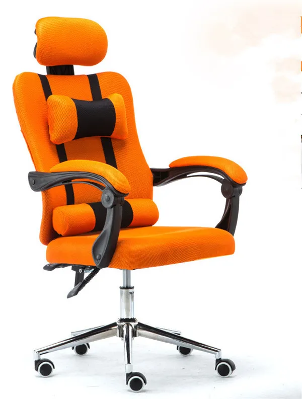 Гоночное офисное кресло эргономичное кресло с высокой спинкой компьютерное кресло офисная мебель игровое кресло эргономичный дизайн гоночное кресло - Цвет: Orange Color
