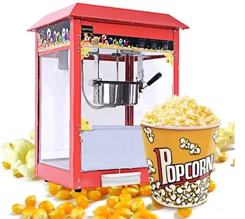 

Free shipping 220v Electric popcorn maker industrial popcorn making machine in snack