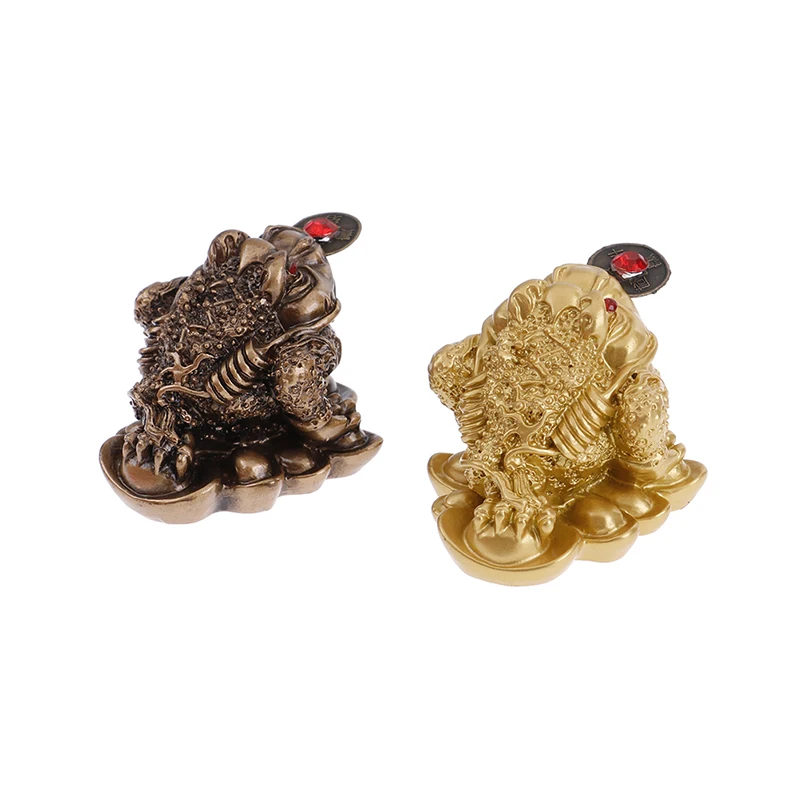 Счастливый подарок фэн-шуй денежная жаба Монета украшения богатство китайский для лягушки жаба Монета украшения для дома и офиса