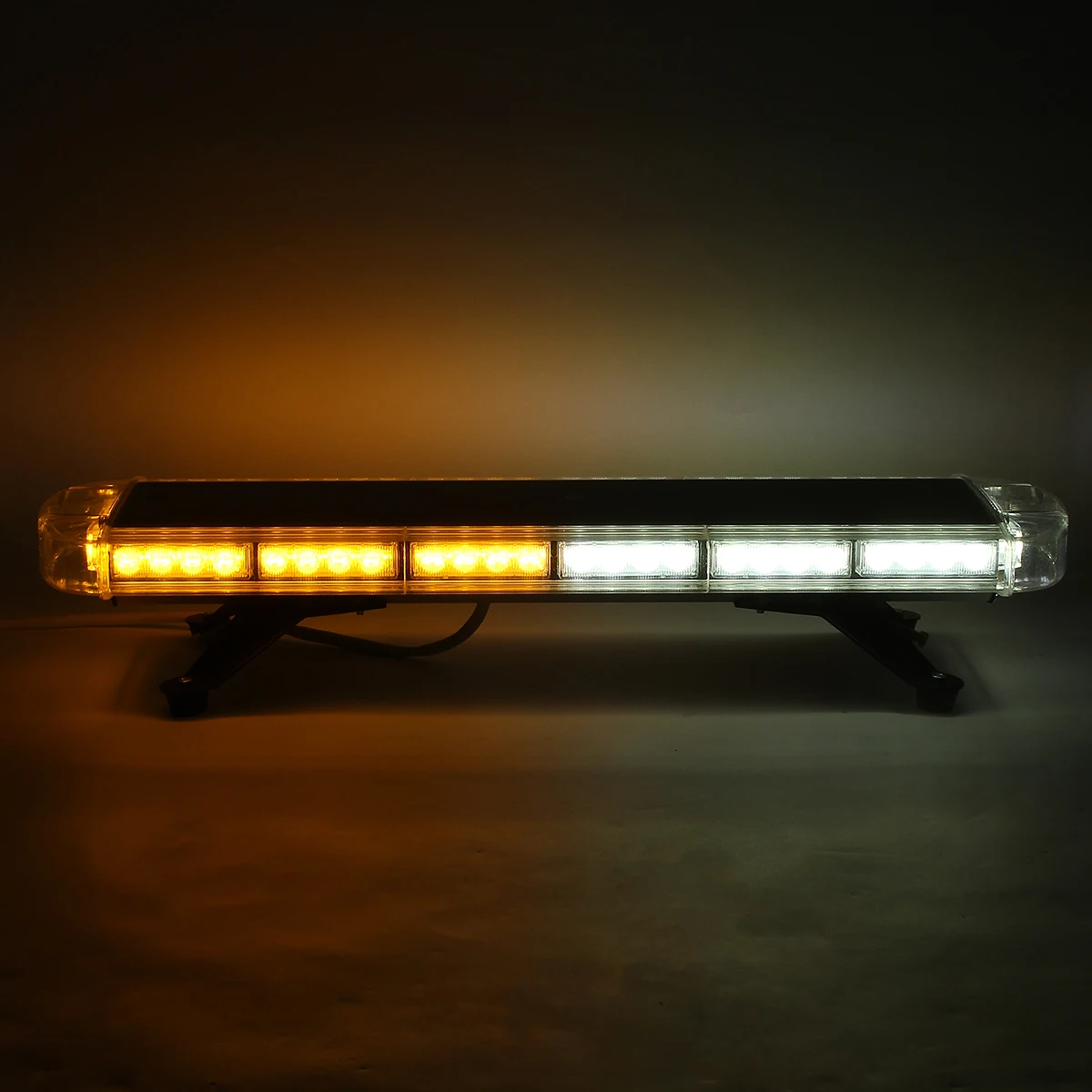 

30'' 56-LED White Amber Emergency Warning Truck Strobe Light Tow Bar Roof Bolt Professional Emergency Light