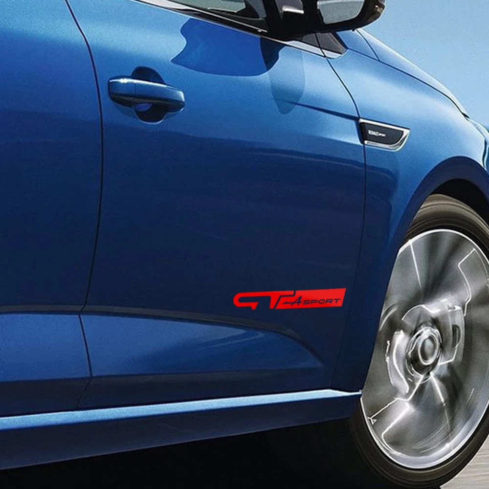 Наклейка на дверь и гоночную сторону автомобиля наклейка для Renault Sport Clio Megane Logan