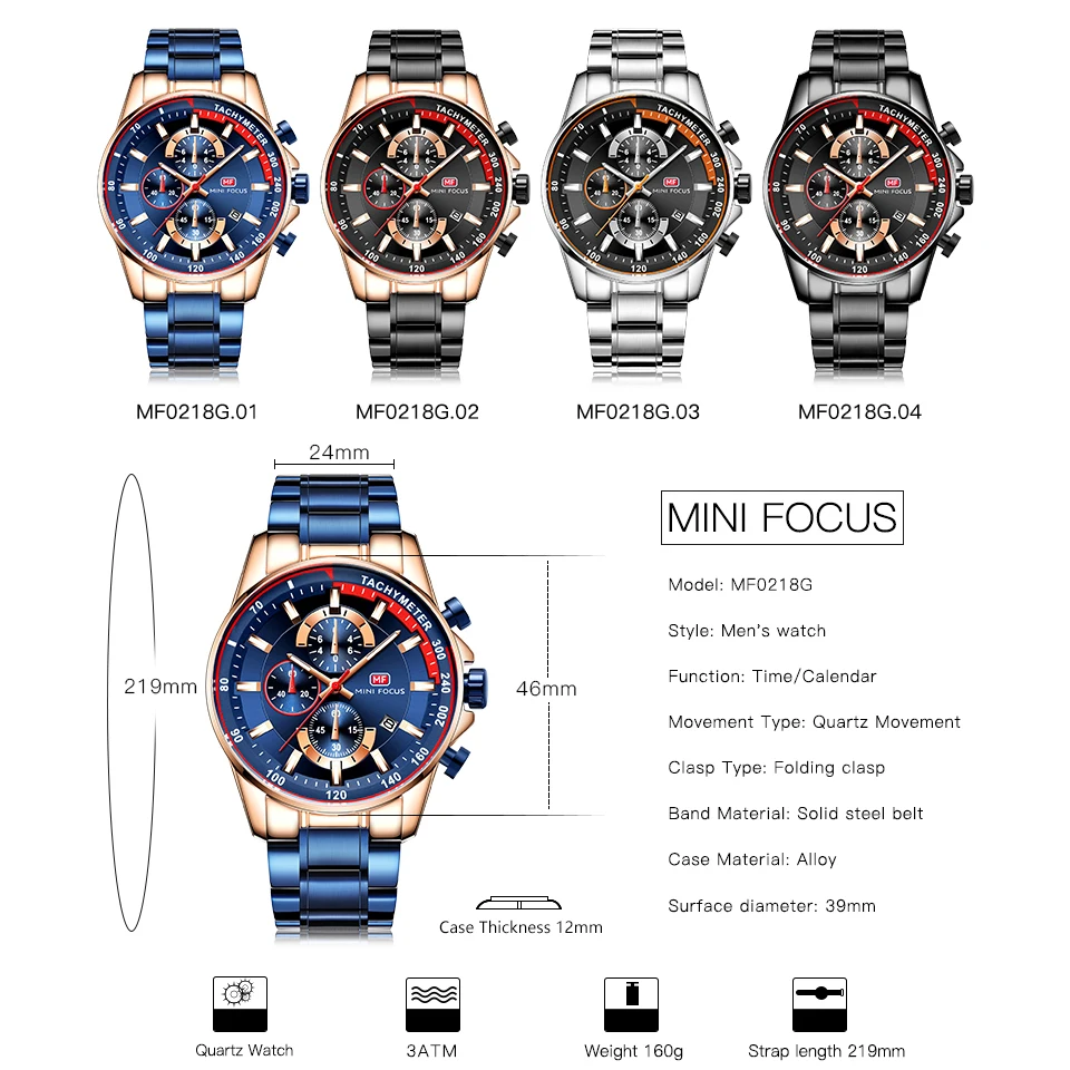 مصغرة التركيز 2019 أزياء الأزرق ووتش الرجال كوارتز ساعة المعادن حزام متعددة الوظائف التقويم الرياضة للرجال ساعات الأعلى العلامة التجارية الف... مصغرة التركيز 2019 أزياء الأزرق ووتش الرجال كوارتز ساعة المعادن حزام متعددة الوظائف التقويم الرياضة للرجال ساعات الأعلى العلامة التجارية الف...