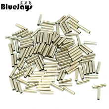 BlueJays 100pcs/lot Fishing stainless steel fishing line sleeve copper tube 0.8-3.4mm fishing accessories fishing line tube 8mm