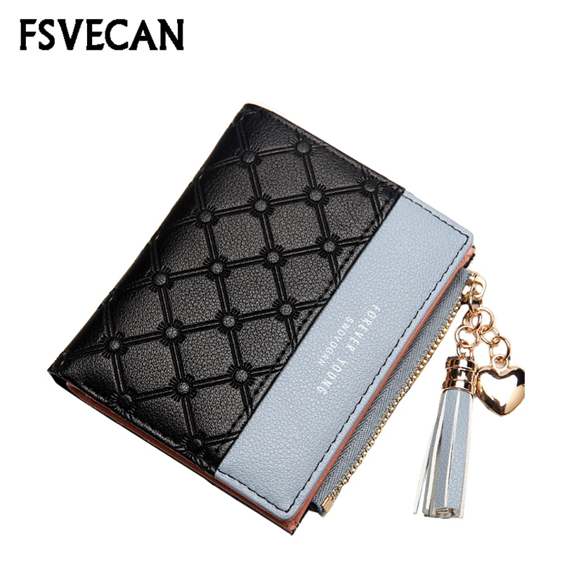 

2019 Leather Small Wallet Women Luxury Brand Famous Mini Women Wallets Purses Female Short Coin Zipper Purse Credit Card Holder