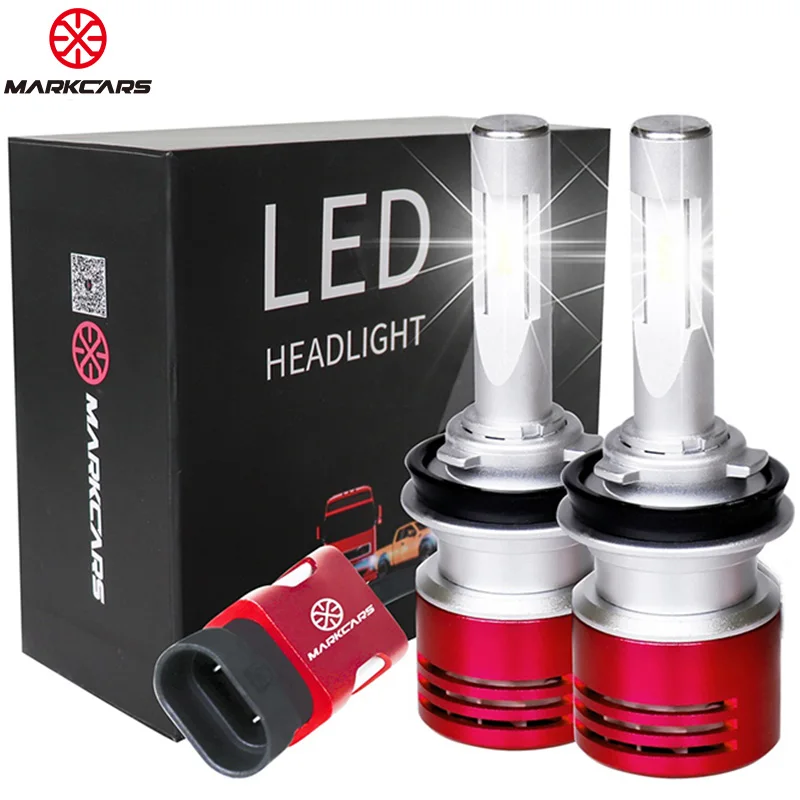 

MARKCARS V5 H7 CSP LED Car Headlight Bulb H4 H1 H3 H11 9005/HB3 9006/HB4 9012 Super Bright Turbo Cooling 60W Auto Lamp 6000K 12V