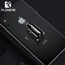 FLOVEME 3.1A мини автомобильное usb-устройство для зарядки телефона для Xiaomi Универсальный двойной порт автомобильное зарядное устройство USB быстрая зарядка мобильного телефона автомобильное зарядное устройство