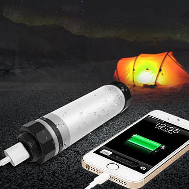

Camping Light Power Bank Waterproof 3.7V 18650 Li-ion Battery USB Rechargeable Camping Lantern Hiking Night Fishing Camping Lamp