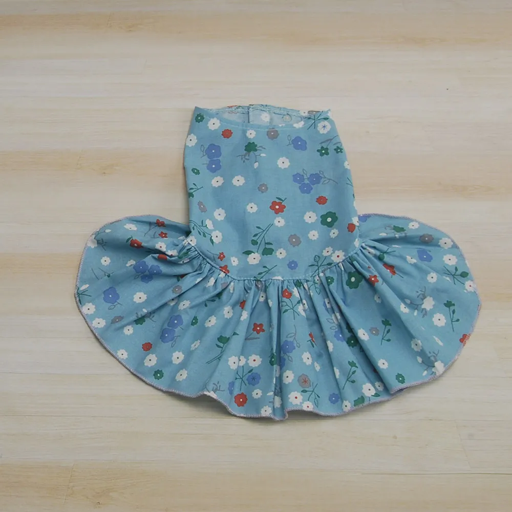 2018 TOP FASHION Colorful Pet Sunflower Printing Skirt Teddy Cute Puppy Dog Clothes 0425 | Дом и сад