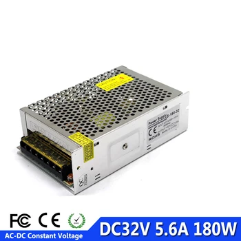 

Regulated DC32V 5.6A 180W Switch power supply Driver Adapter Transformer 110V 220V AC DC 32V SMPS For CNC Machine DIY LED CCTV