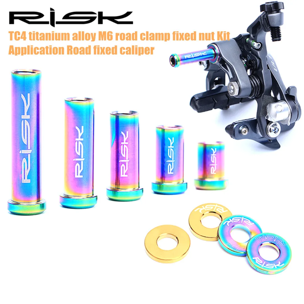 M6*10/15/20/25/30/40mm Titanium Road Bike Brake Calipers Screw Nuts