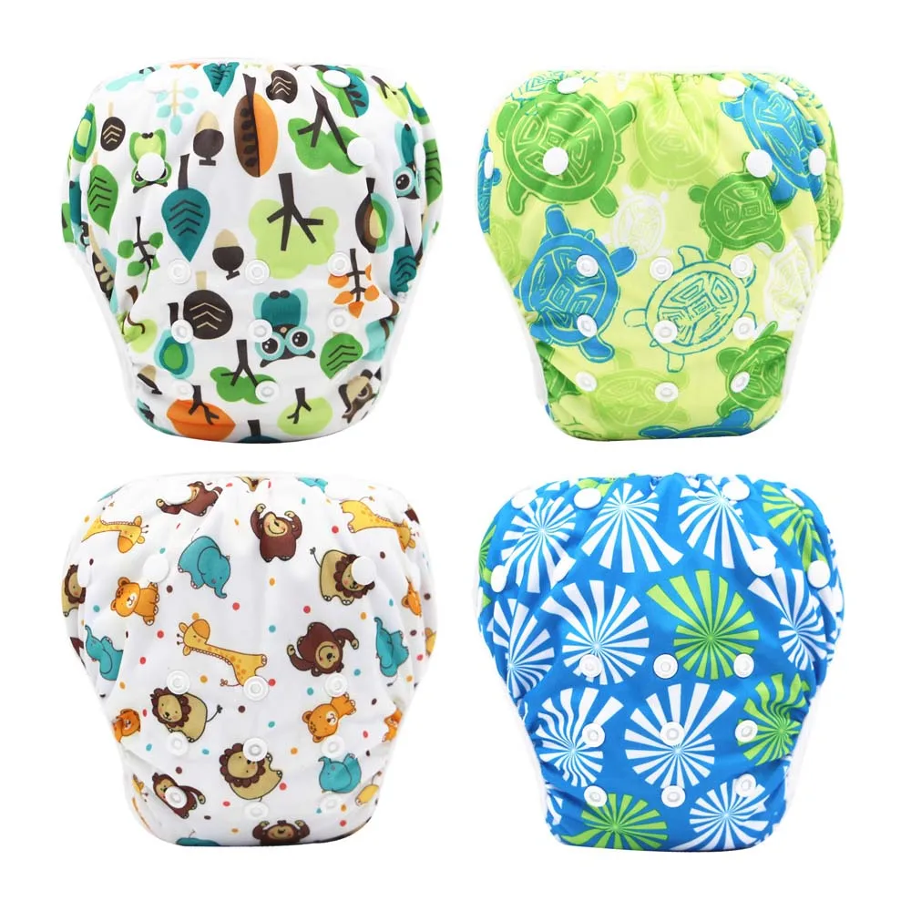 

DHCLOTHBABY washable baby swim diapers one size fit all cloth swimming diaper adjustable potty training pants washable swimsuit