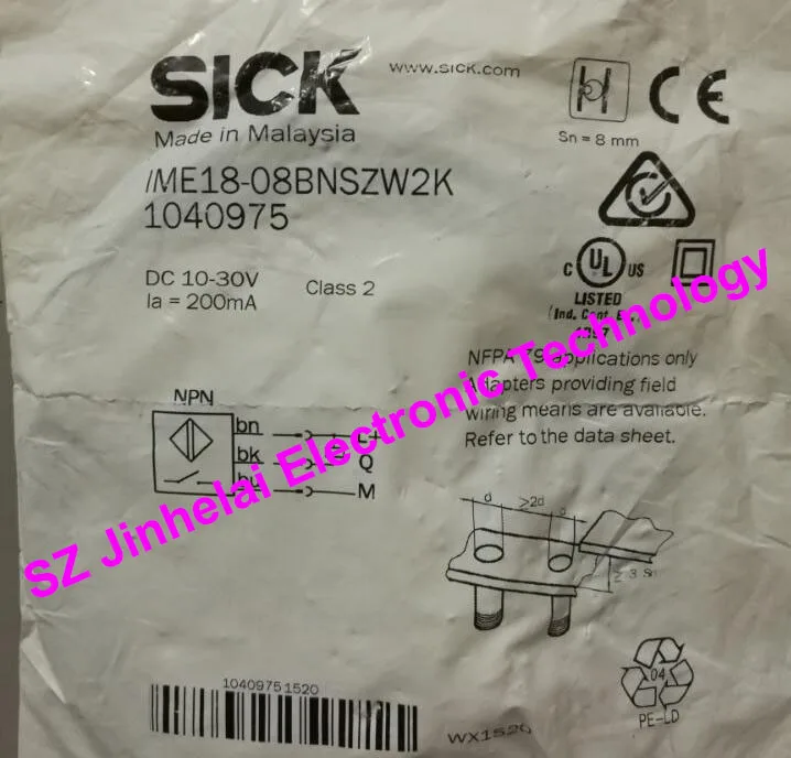 

New and original SICK Proximity switch, Proximity sensors IME18-08BNSZW2K