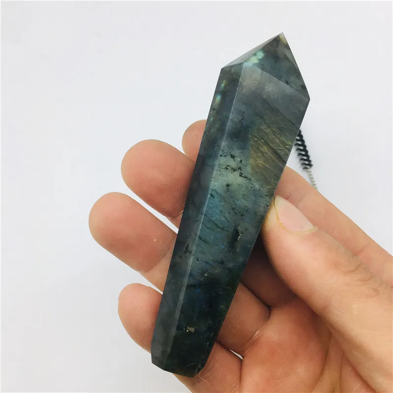 Натуральный кристалл кварца курительная трубка abradorite лечебный Жезл Рейки подарки по оптовым ценами 2 шт. фильтр и 1 шт. кисточки Исцеление