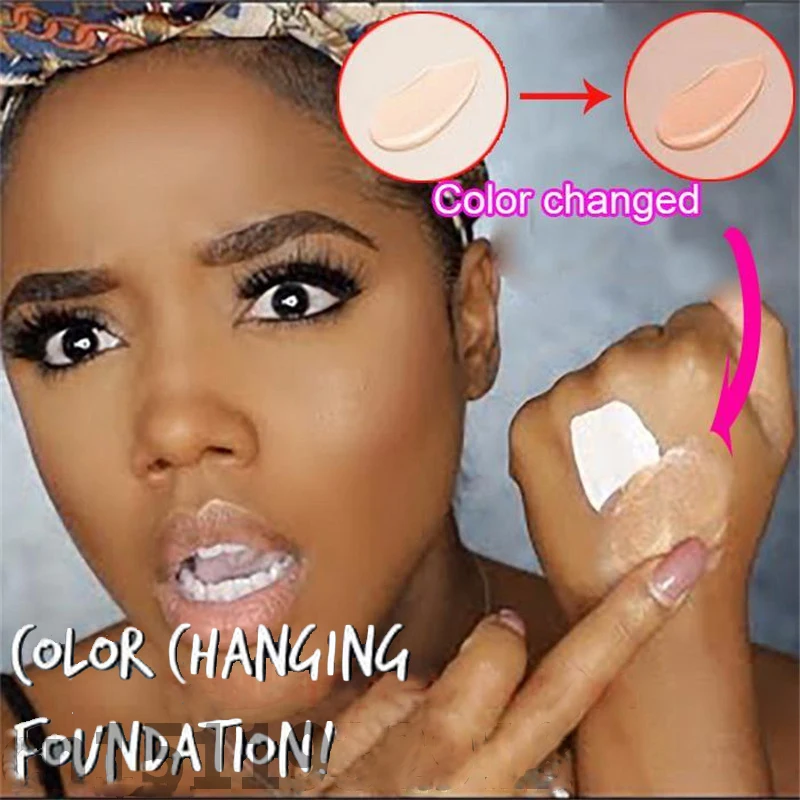

Color Changing Liquid Foundation Makeup Base Face Full Coverage Matte Foundation Oil Control Concealer Foundation Cream Cosmetic