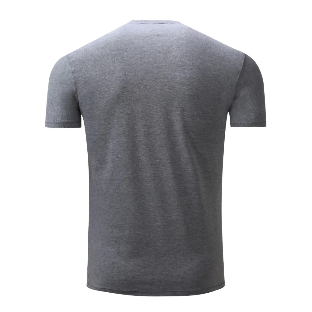  Fashion 2018 Summer 100% Cotton Breathable Pure Color T Shirt Men Short Sleeve Casual Male Tops Brand Clothing High Quality (12)