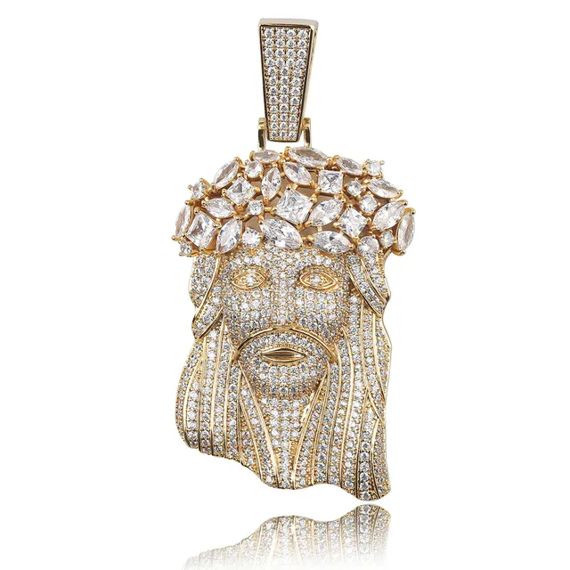専門ショップ Pendant & Necklace Jesus Big New JINAO With Chain Tennis アンティーク雑貨