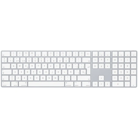 

Apple Magic, Estandar, Inalambrico y alambrico, Bluetooth, QWERTY, Blanco