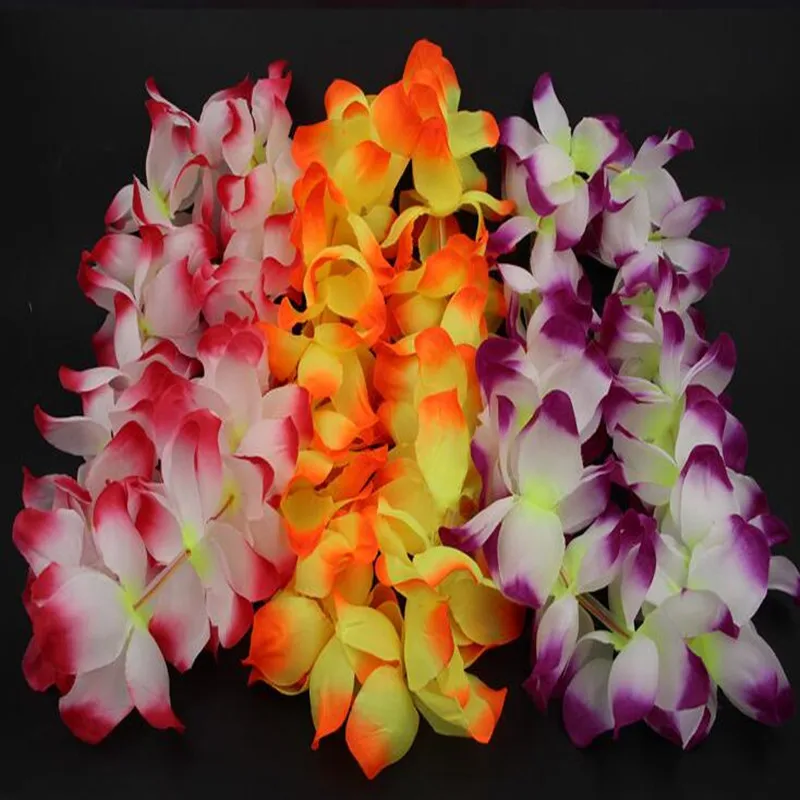 Женская гирлянда Leis Hawaii, мигающая, светодиодный, искусственная лента на голову с цветочным украшением, венок, венок, светящиеся вечерние, свадебные, рождественские