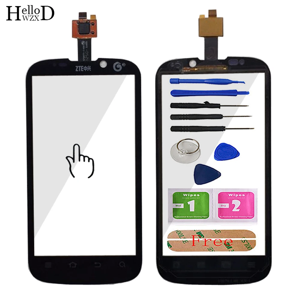 

Mobile TouchGlass Front Glass For ZTE Grand X V970 V970T V970M Touch Screen Glass Digitizer Panel Parts Glass Lens Sensor Tools