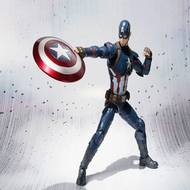 15 см SHFiguarts Мстители Капитан Америка фигурка гражданская война Стив ПВХ Фигурки