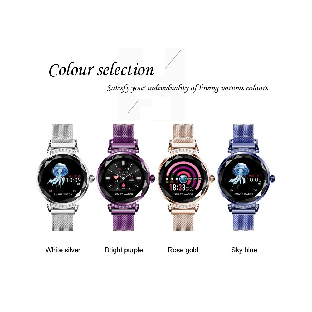 Volemer H2 модные часы Smart Watch Для женщин очаровательный браслет монитор сердечного