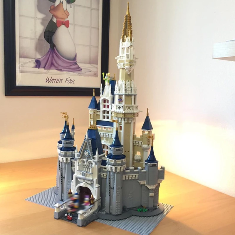 

LEPIN 71040 Creator Cinderella Princess Castle City 4080pcs Model Building Block Children Toy Gift Compatible legoing 16008