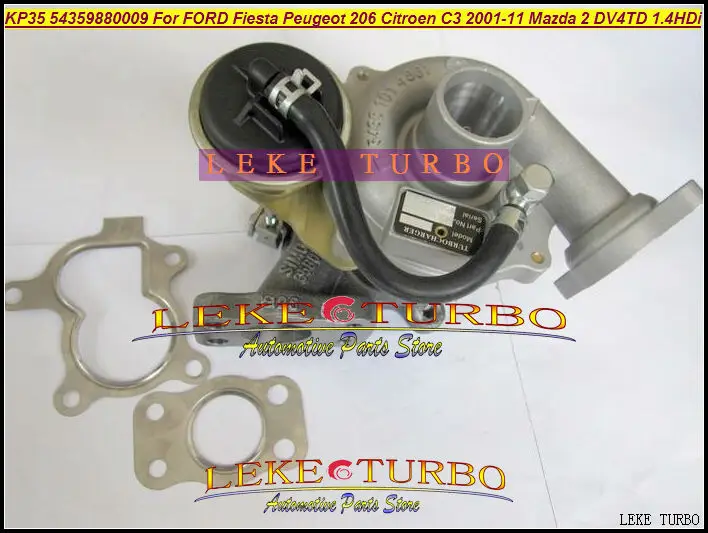 KP35 54359700009 54359880009 Turbo Турбокомпрессор для FORD Fiesta для peugeot 206 для Citroen C3 01-11 для Mazda 2 DV4TD 1.4L HDi