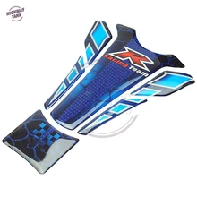 1 Pcs Blue Motorcycle Sticker R Racing Team Gas Fuel Tank Protector Pad Cover Decal