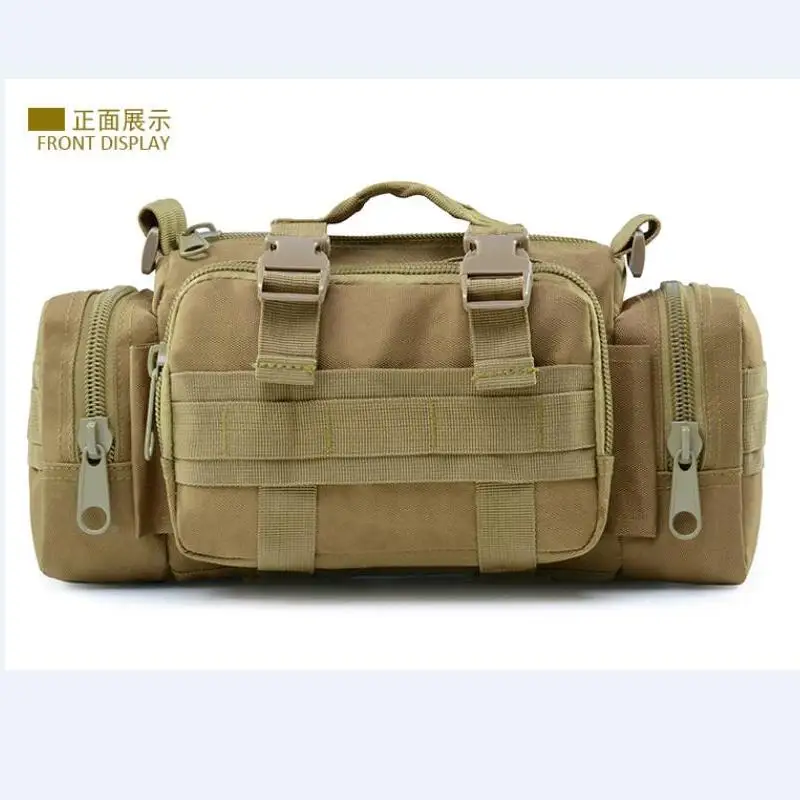 

Z.L.D. 3D camouflage canvas bag men's riding shoulder bag multi-function Messenger bag large capacity handbag tactical pockets