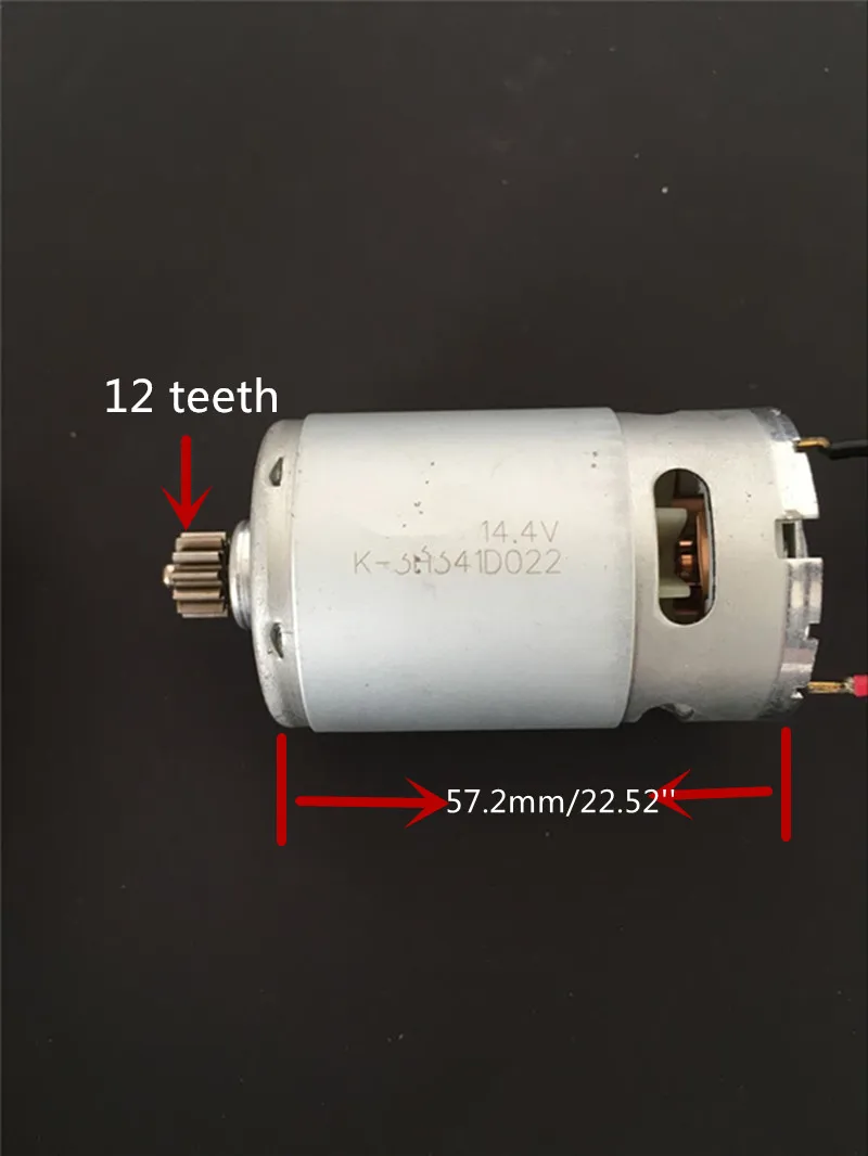 12 Teeth DC Motor 14.4V Replacement For BOSCH Cordless Drill Driver