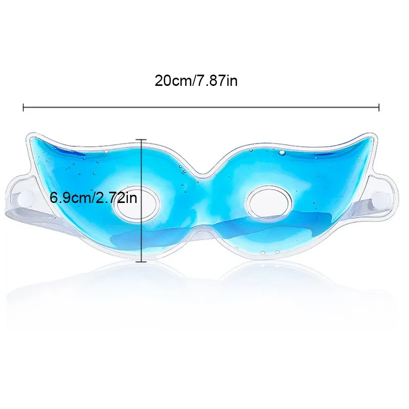 Гелевая маска для сна для глаз, для красоты, устранение темных кругов, снимает усталость, уменьшает нагрузку на глаза, 1 шт., охлаждающие глазные гель-патчи, маска