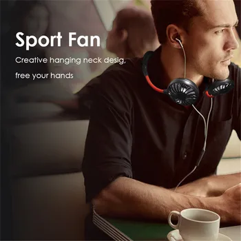 

2019 New Fashion Style Wearable Neck Hanging Sports Fan Running Hiking Summer Cooling Fan Mini Portable Air Conditioner