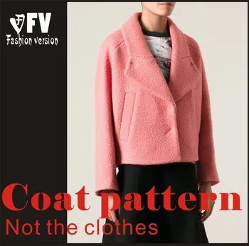 

Clothing DIY Overcoat Sewing Pattern Coat Sewing Template Cutting drawing BFY-47