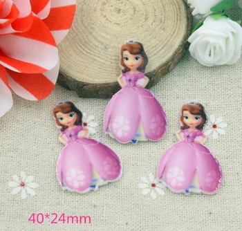 

30pcs Flatback Resin cartoon sofia princess Character Planar Resin DIY Craft Accessories B-120
