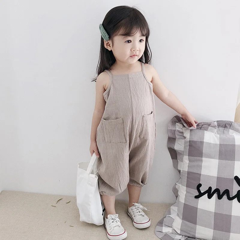 Discount !! Kids Summer New Children Sling Leggings Baby Allmatch