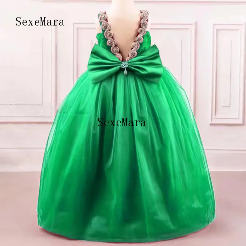 

Flower Girls Dresses for Wedding Ball Gown Lovely Flower Girl Dress Long Organza Baby Girl Toddler Pageant Gowns