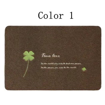 

Free Shipping New 60X90cm Home Decor Doormat Prayer Absorbent Cartoon Clover Bath Mat Living Room Bedroom Anti-Slip Carpet