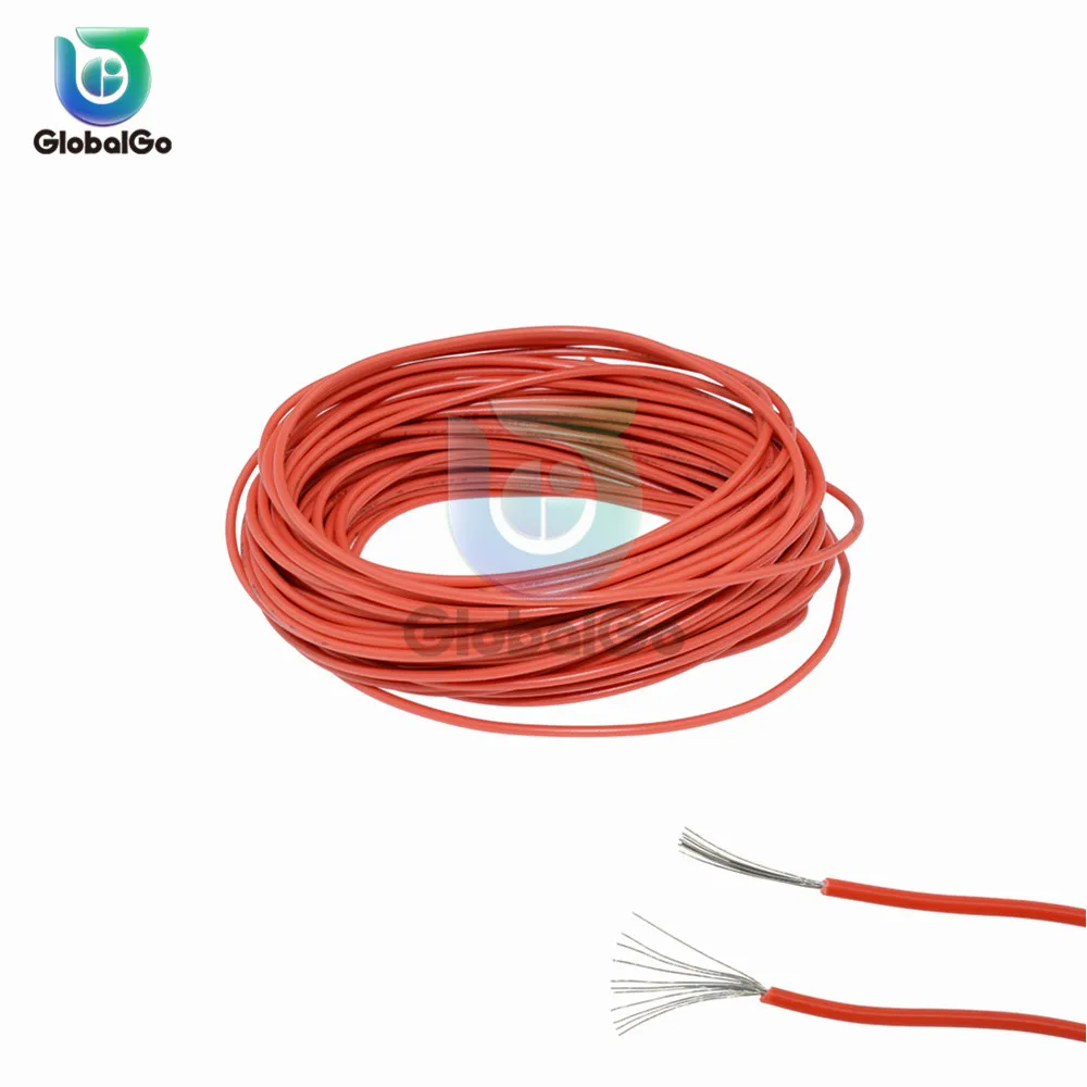 

10 Meters UL1007 Wire 24AWG PVC Electronic Cable 80C / 300V Cord Hook-up Wire