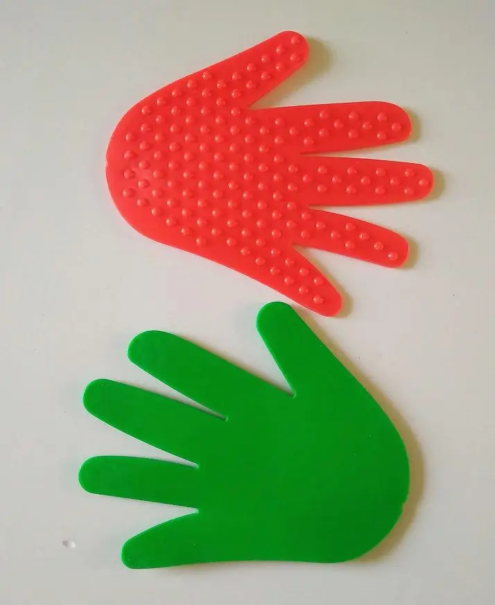 Детский сад сенсорная интеграция тренировочное оборудование следы отпечатки пальцев восприятие развивающая гимнастика детские игрушки - Цвет: Handprint